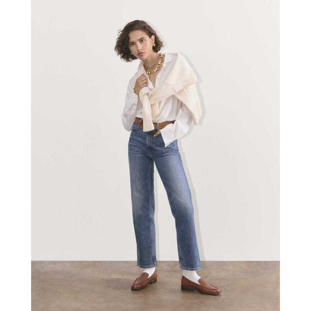 Everlane Women's High Rise Straight Jean in Vintage Mid, Size 29 NWT